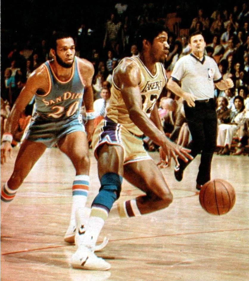 Magic Johnson as a young Lakers player around 1980